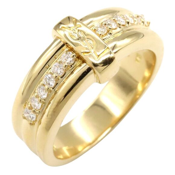 Yves Saint Laurent Diamond Ring K18 Yellow Gold - Picture 1 of 9